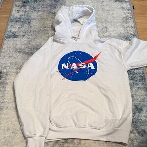 Gildan White NASA Hoodie